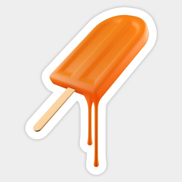 Orange Cream Popsicle Sticker by graphicfire